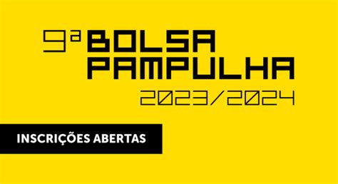 Abertas inscrições para a 9ª edição do Bolsa Pampulha.